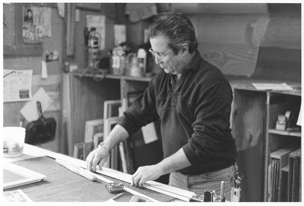 Mike's Dad at shop 1995 Mike's Dad at shop 1995